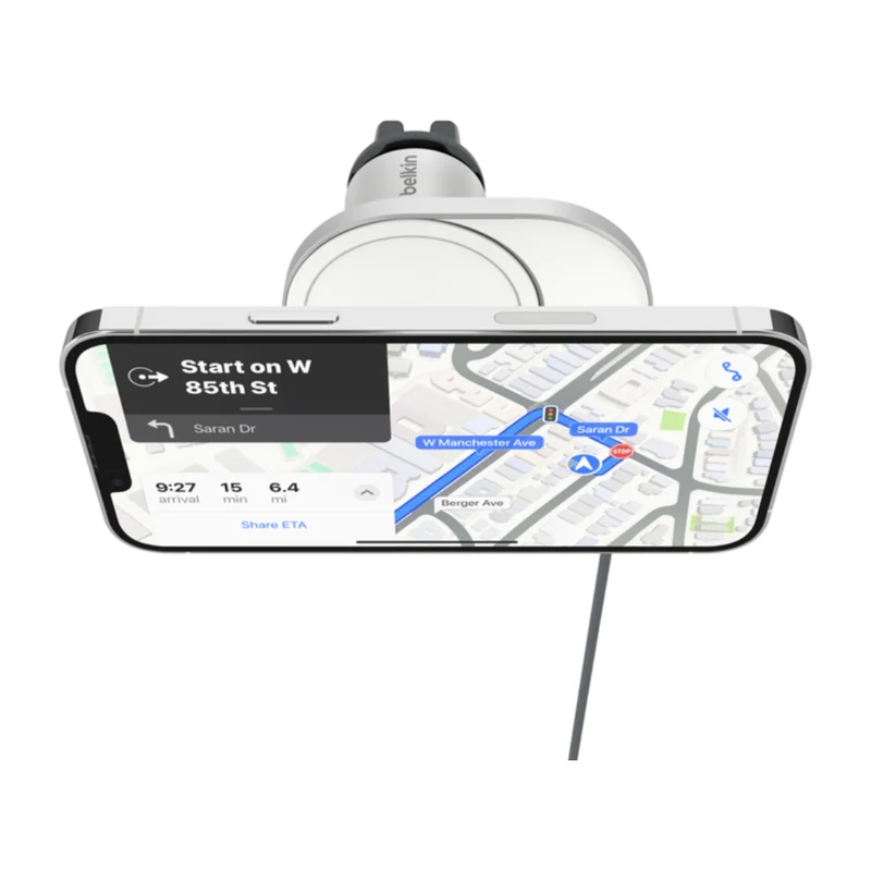 Belkin Holder de Carga Inalámbrica Boost Charge Pro para Carro, WIC008btGR-V2