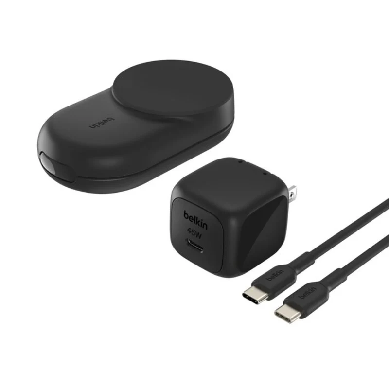 Belkin Cargador Inalámbrico Magnético 3 en 1 con Qi2 25W, WIZ037ttBK