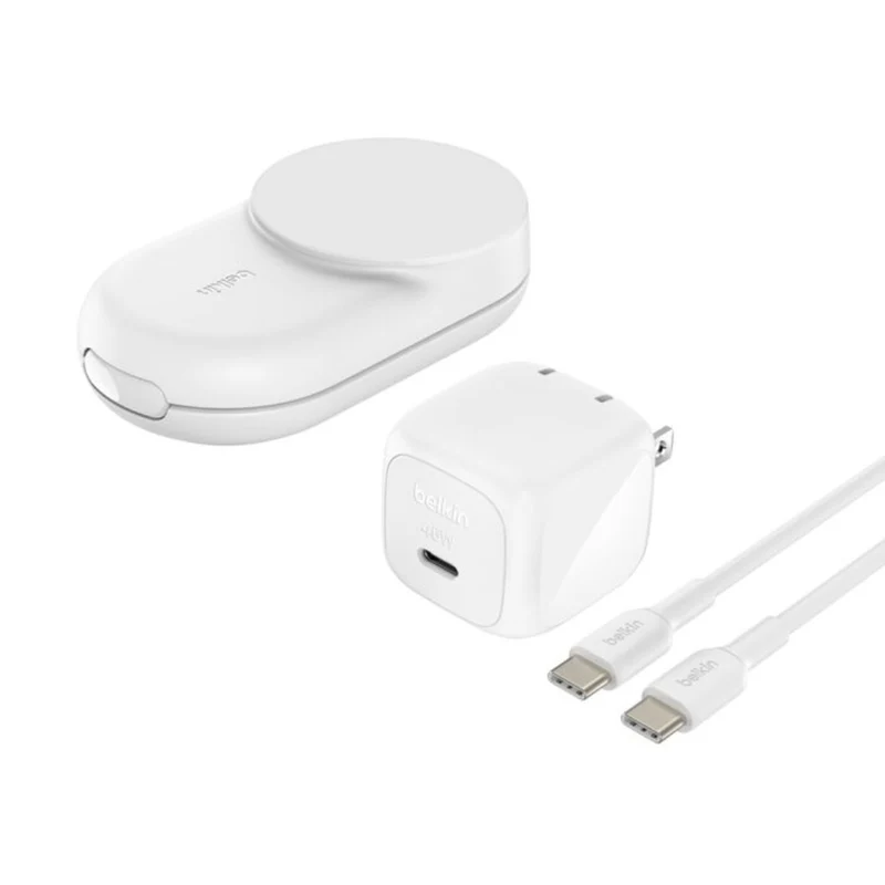 Belkin Cargador Inalámbrico Magnético 3 en 1 con Qi2 25W, WIZ037ttBK
