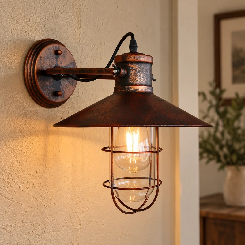 Retro Vintage Loft Style Head Wall Lamps