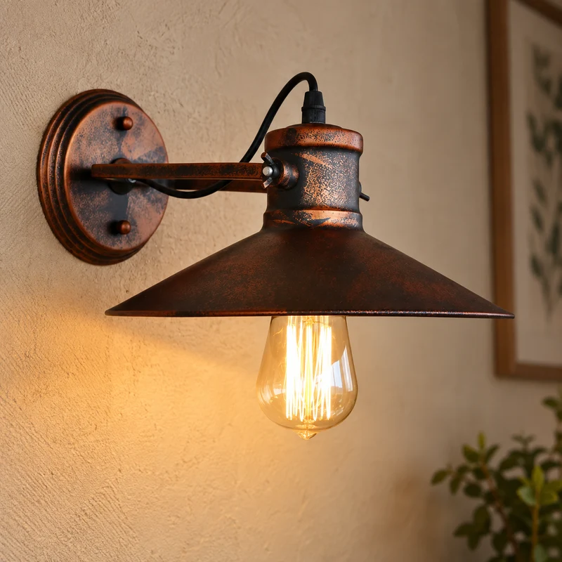 Retro Vintage Loft Style Head Wall Lamps
