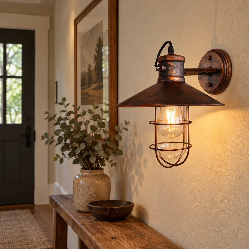 Retro Vintage Loft Style Head Wall Lamps