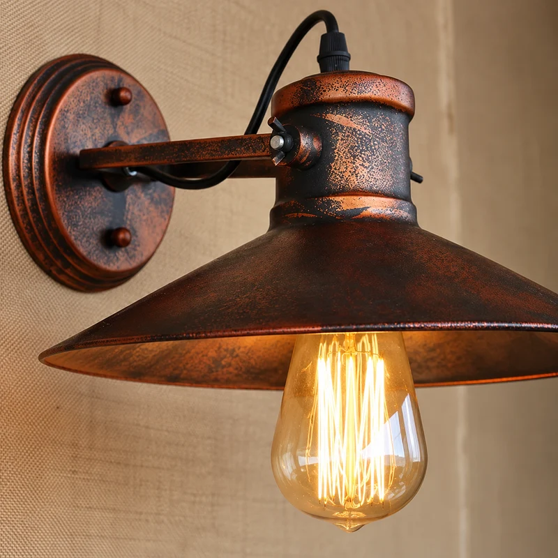 Retro Vintage Loft Style Head Wall Lamps