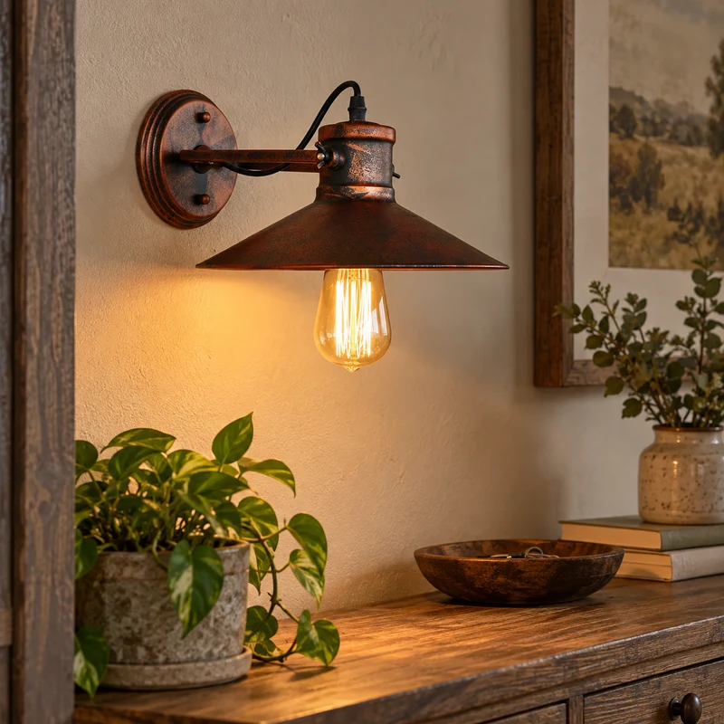 Retro Vintage Loft Style Head Wall Lamps