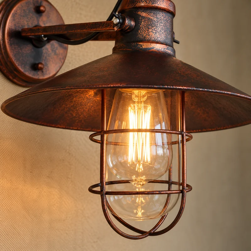 Retro Vintage Loft Style Head Wall Lamps