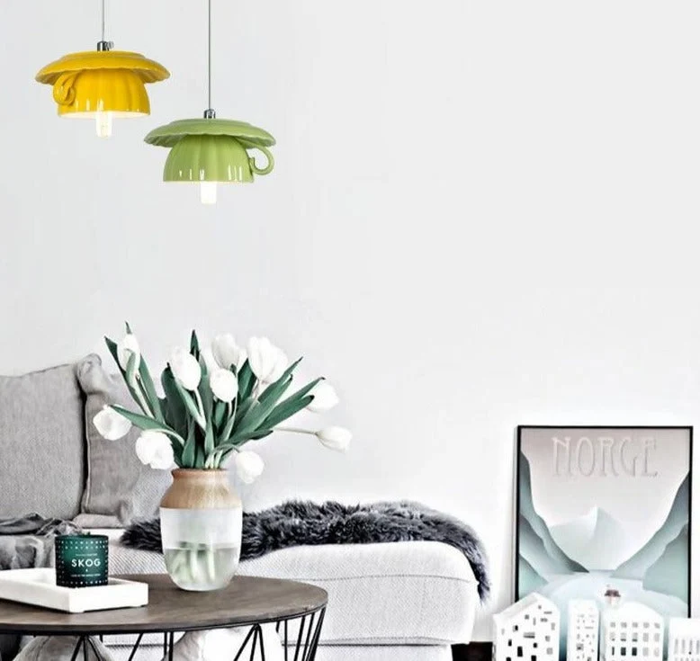 Nordic Ceramic Tea Cup Light