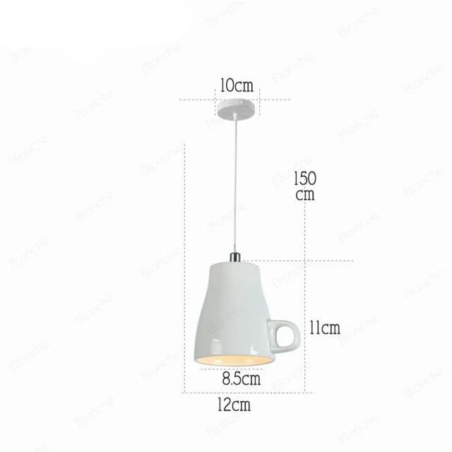 Nordic Ceramic Tea Cup Light