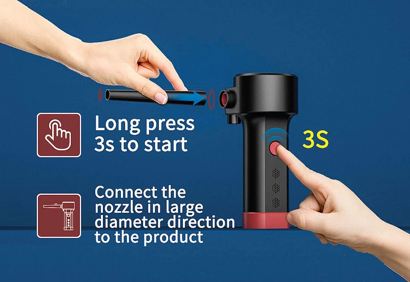 Cordless Air Compressor Dust Cleaner