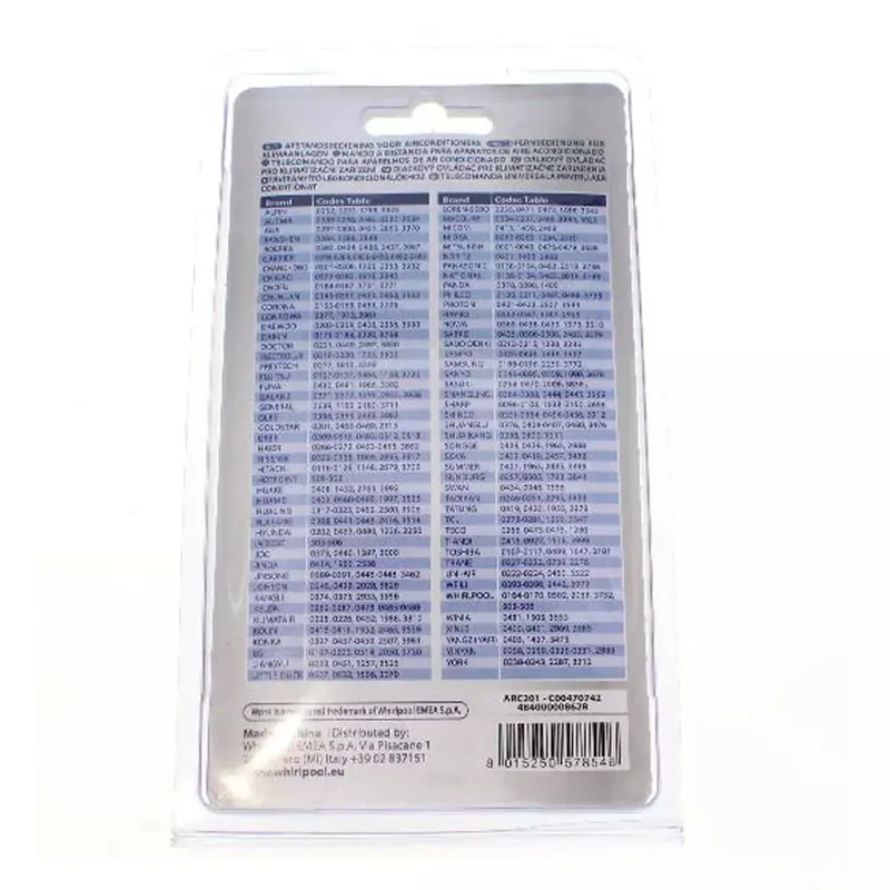 Mando universal aire acondicionado Whirlpool Wpro 484000008628