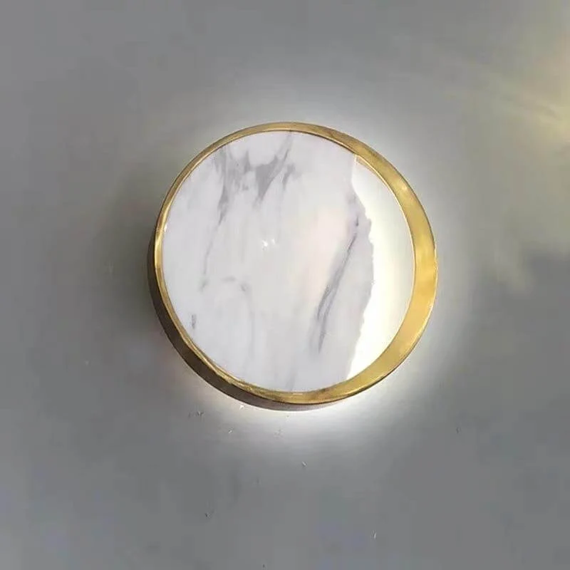 Waning Gibbous Moon Led Marble Wall Lamp