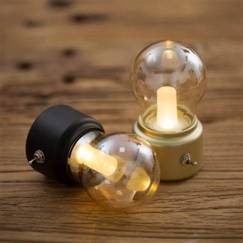 Vintage Chargeable Led Mini Bed Lamps