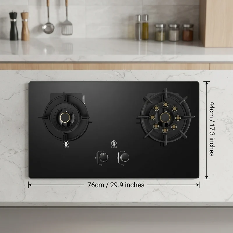 Liftable Double Gas Stove