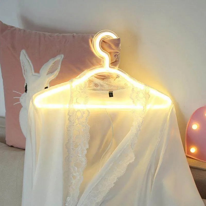 LED Neon Light Hanger Night Lamp