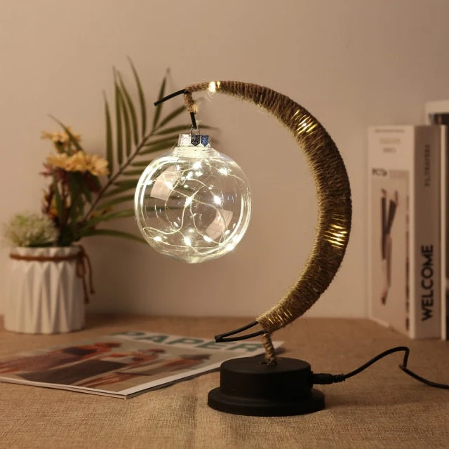 Handmade LED Iron Lunar Lamp
