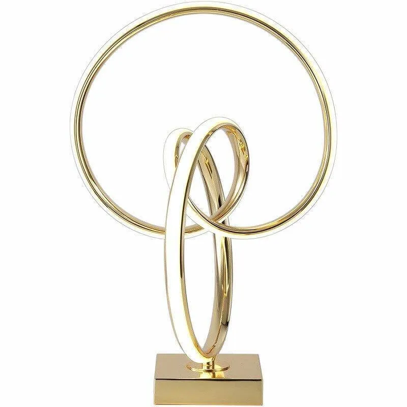Modern Art Spiral Golden Led Table