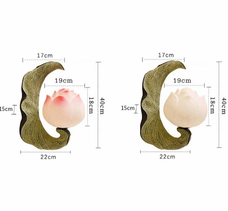 Lotus Flower Retro Wall Lamp
