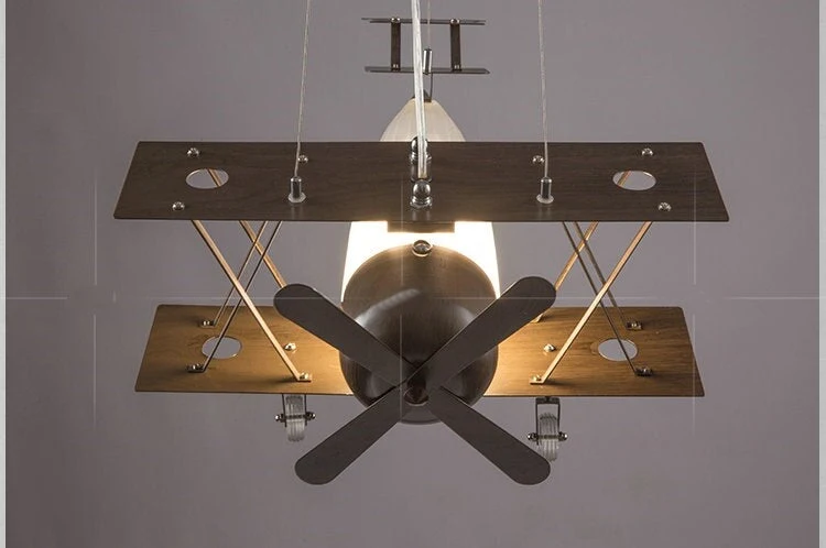 Vintage Airplane Creative Pendant Lamp