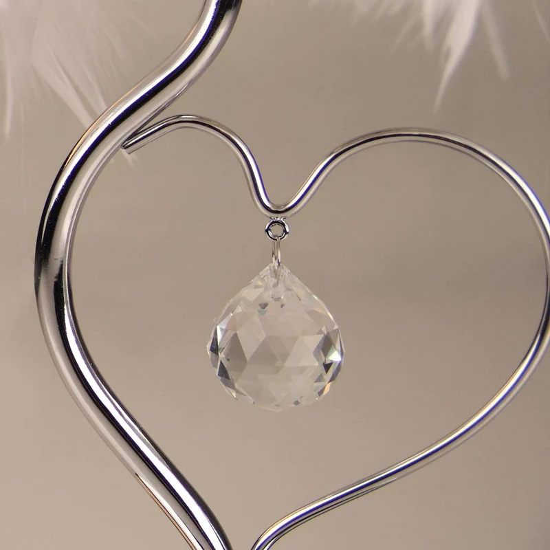 Creative Feather Crystal Table Lamp