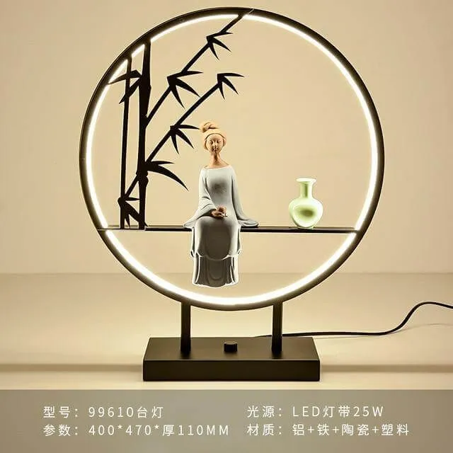 Aluminum Ring Creative Table Lamp