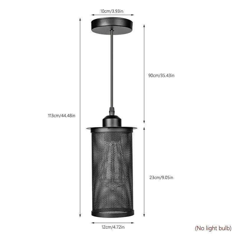 Nordic Loft Style Iron Cage Vintage Lamp