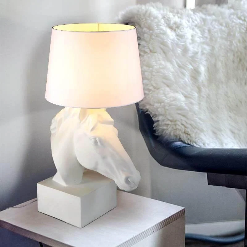 Horse Head Side Desk Lamp