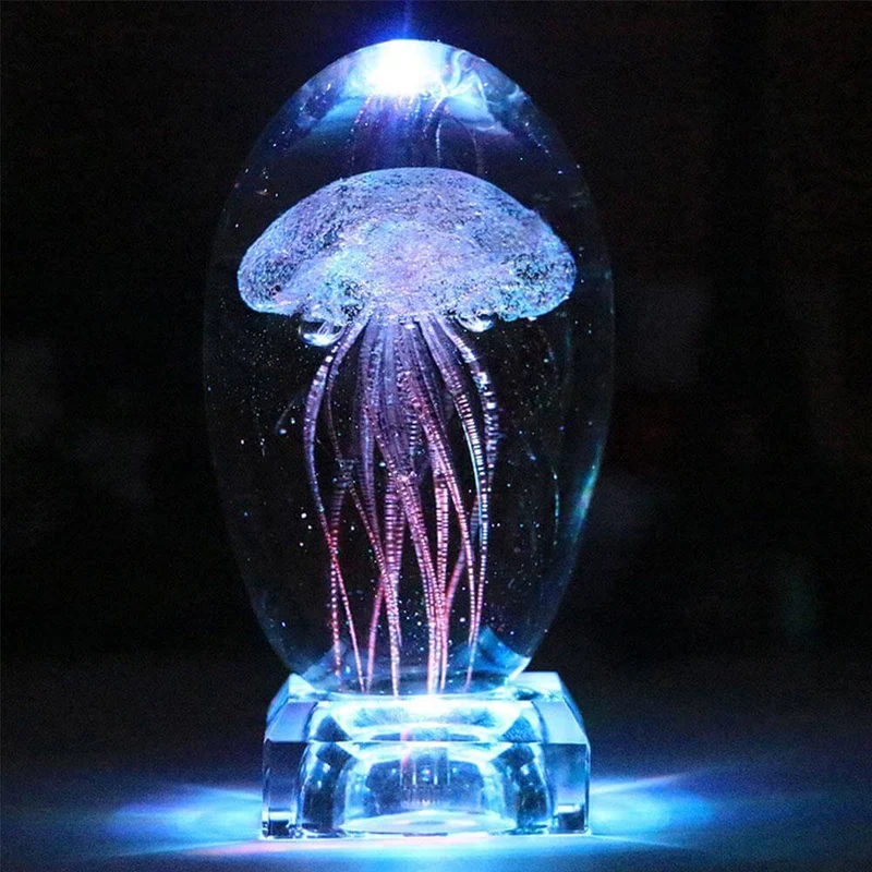 Crystal Jellyfish LED Lamp