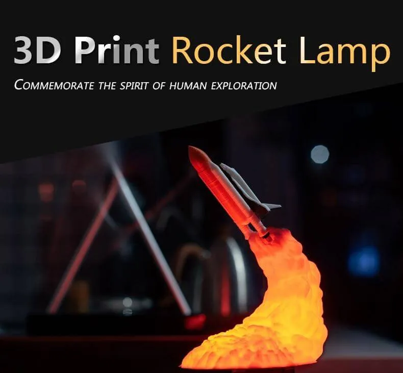 3D Print Space Shuttle Night Lamp