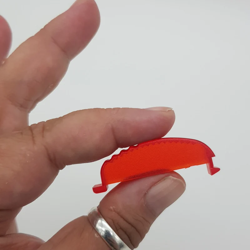 Copripulsante rosso trasparente pc ferro super pro d.506 Polti