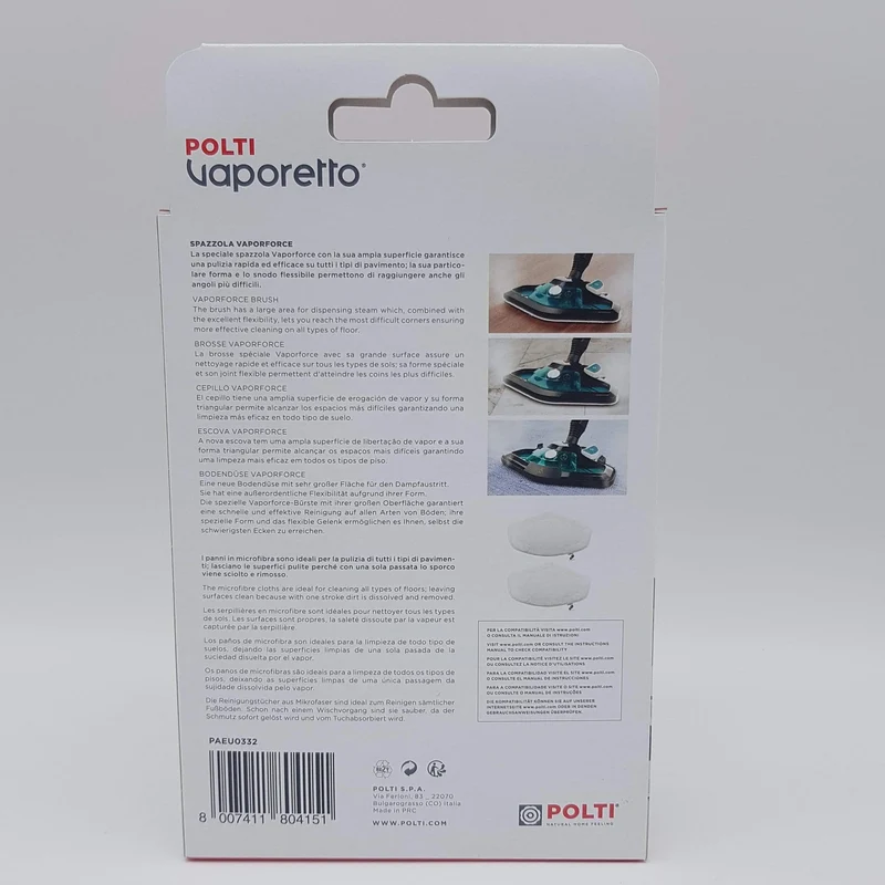 Kit 2 panni microfibra vaporetto smart 3540_mop sv400/sv420/sv440 Polti