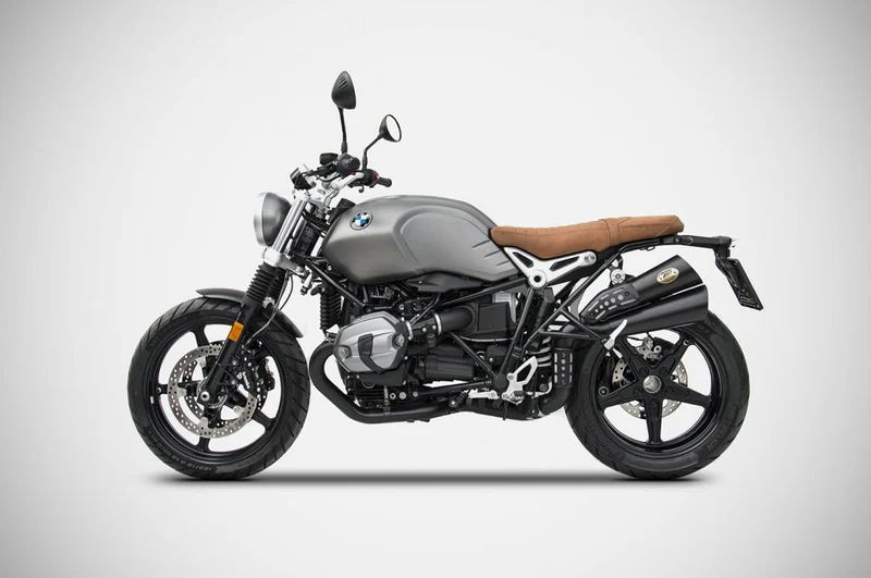 Silenciador alto N.2 HARDY ZARD BMW R NINE-T> MI 2017