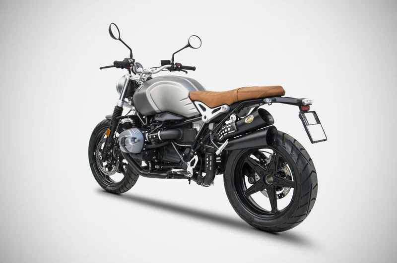 Silenciador alto N.2 HARDY ZARD BMW R NINE-T> MI 2017