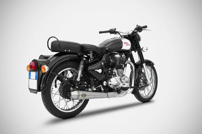 Silencioso Zard de acero inoxidable Royal Enfield BULLET 350-500
