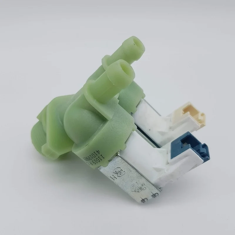 Elettrovalvola 2 vie 90° attacco snap per lavatrice Candy hoover vhd 812 - vhd710