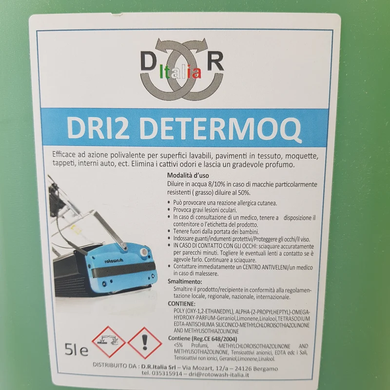 Detergente in tanica da 5lt polivalente per moquette Rotowash