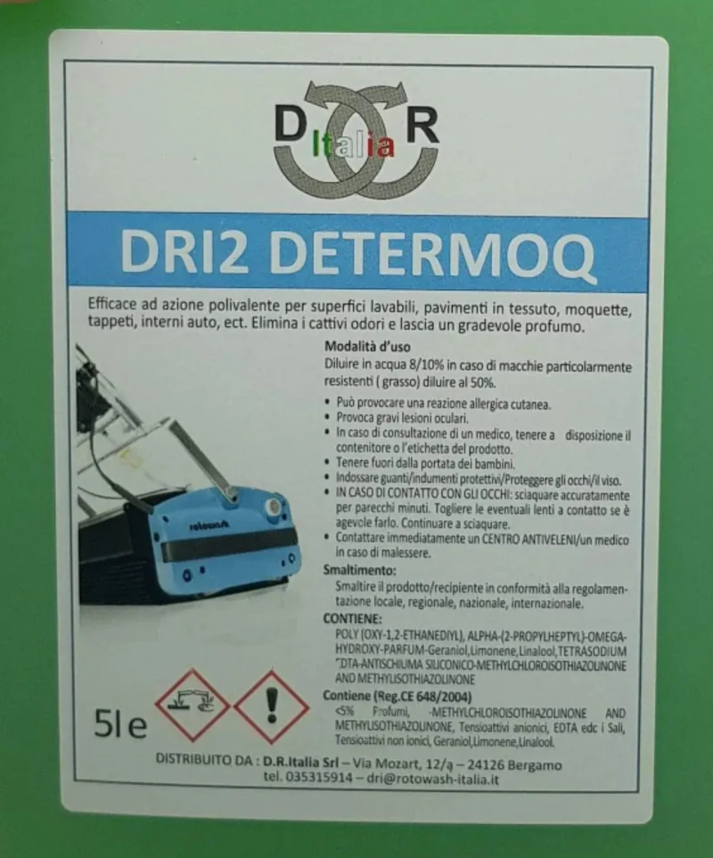 Detergente in tanica da 5lt polivalente per moquette Rotowash