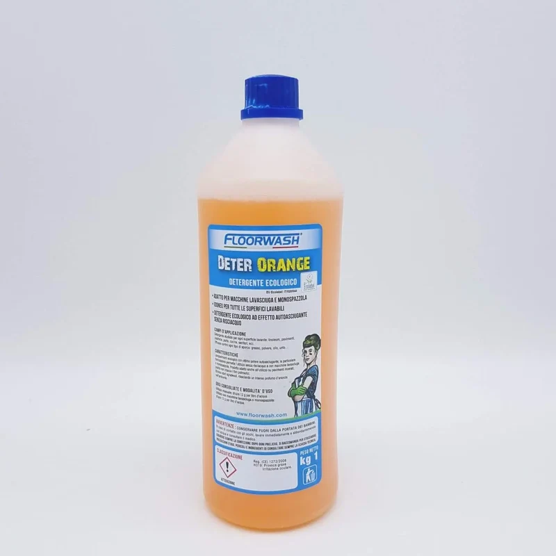 Detergente "deter fresh" orange per macchina lavapavimenti Floorwash 1lt