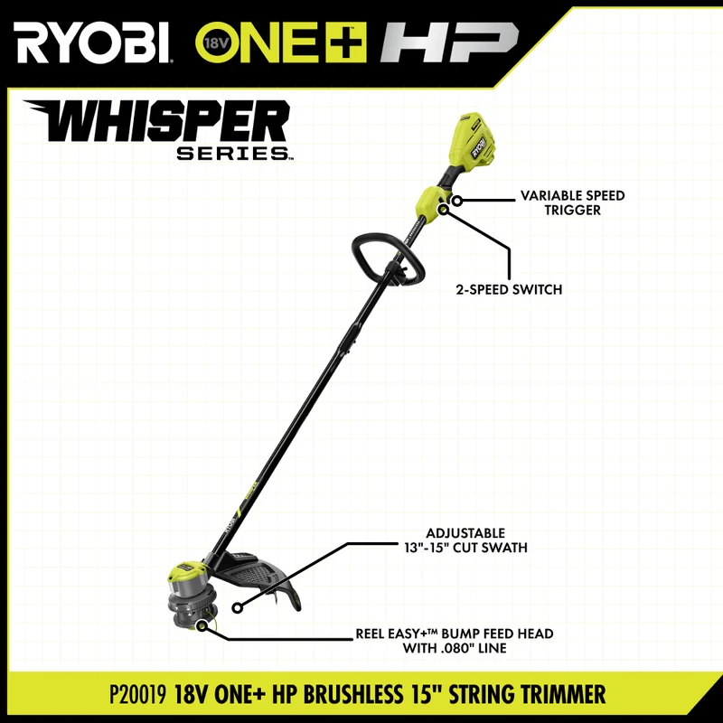 18V ONE+ HP Brushless 15" String Trimmer