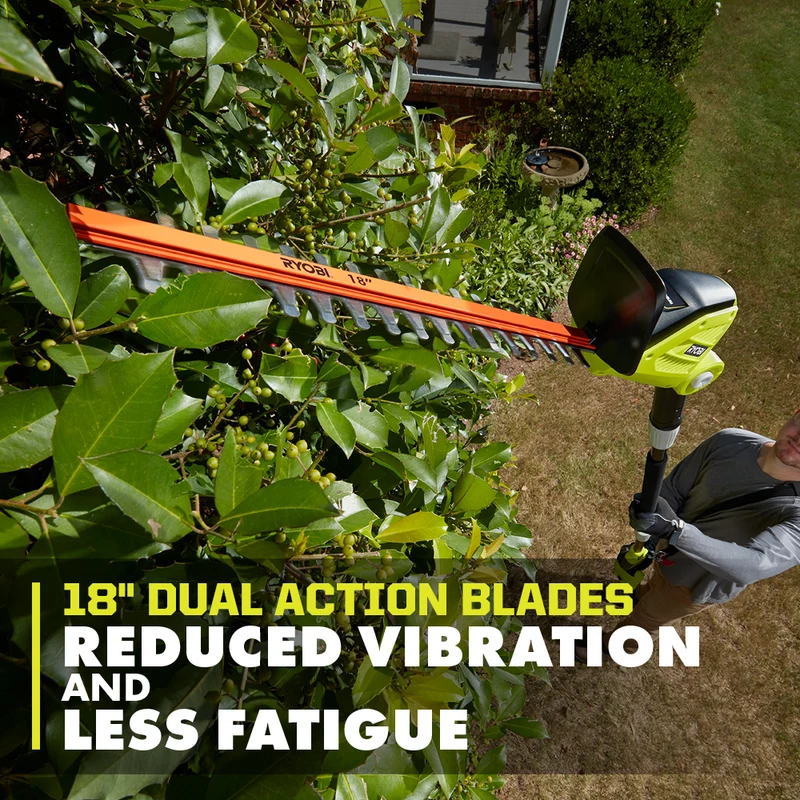 40V 18" Pole Hedge Trimmer Kit