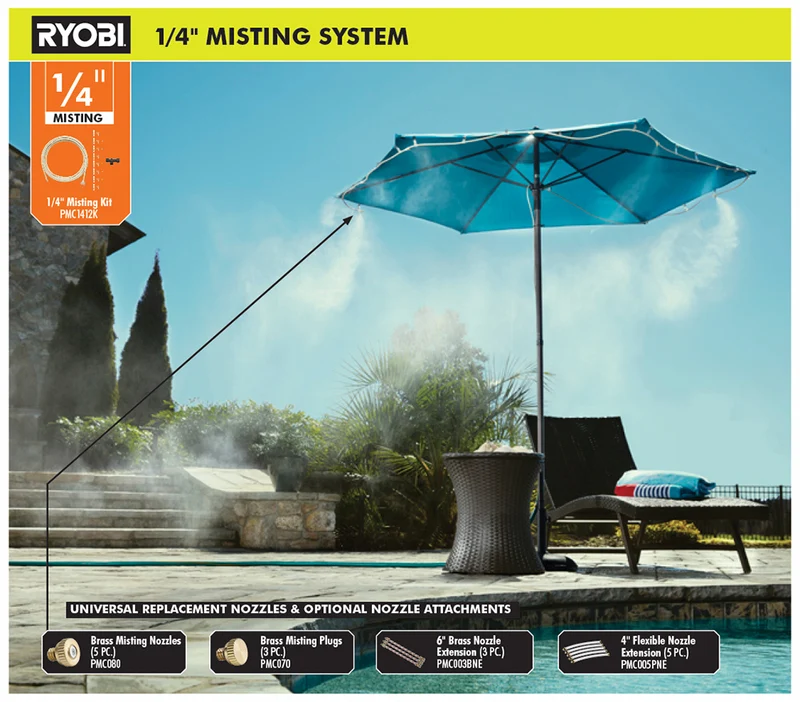 1/4" x 12 ft. Misting Kit