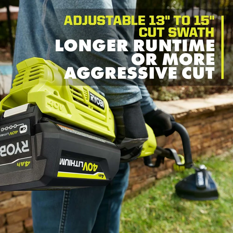 40V Attachment Capable 15" String Trimmer