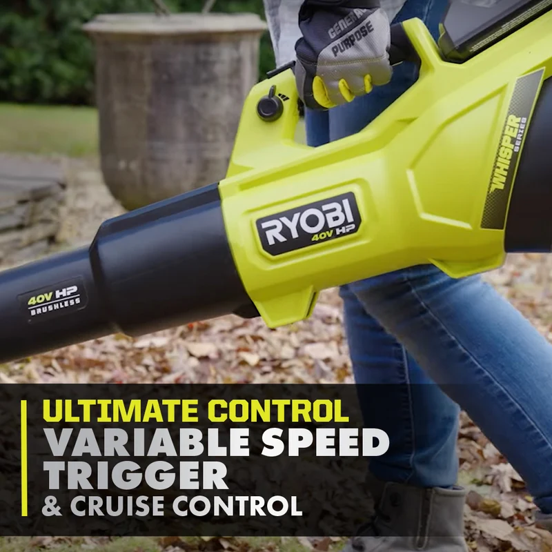 40V HP Brushless 600 CFM WHISPER SERIES Blower & 15" Carbon Fiber String Trimmer Combo Kit
