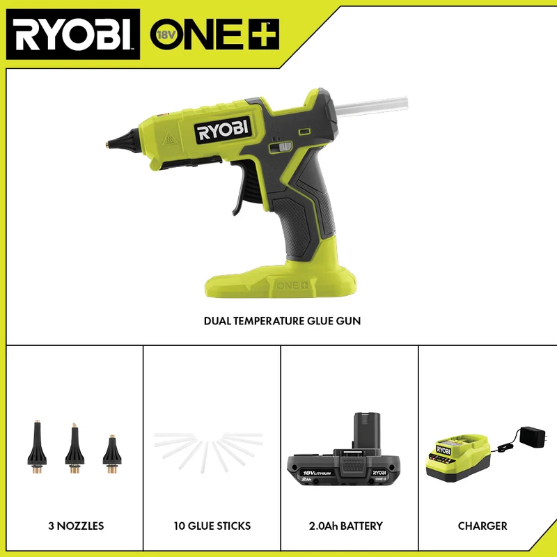 18V ONE+ Dual Temperature Glue Gun Kit