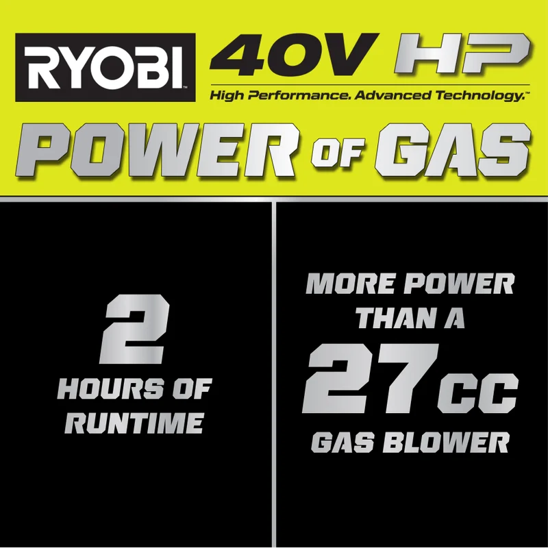 40V HP Brushless 730 CFM WHISPER SERIES Blower