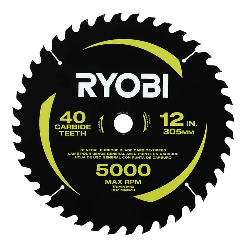 12" 40 Carbide Teeth Thin Kerf Miter Saw Blade