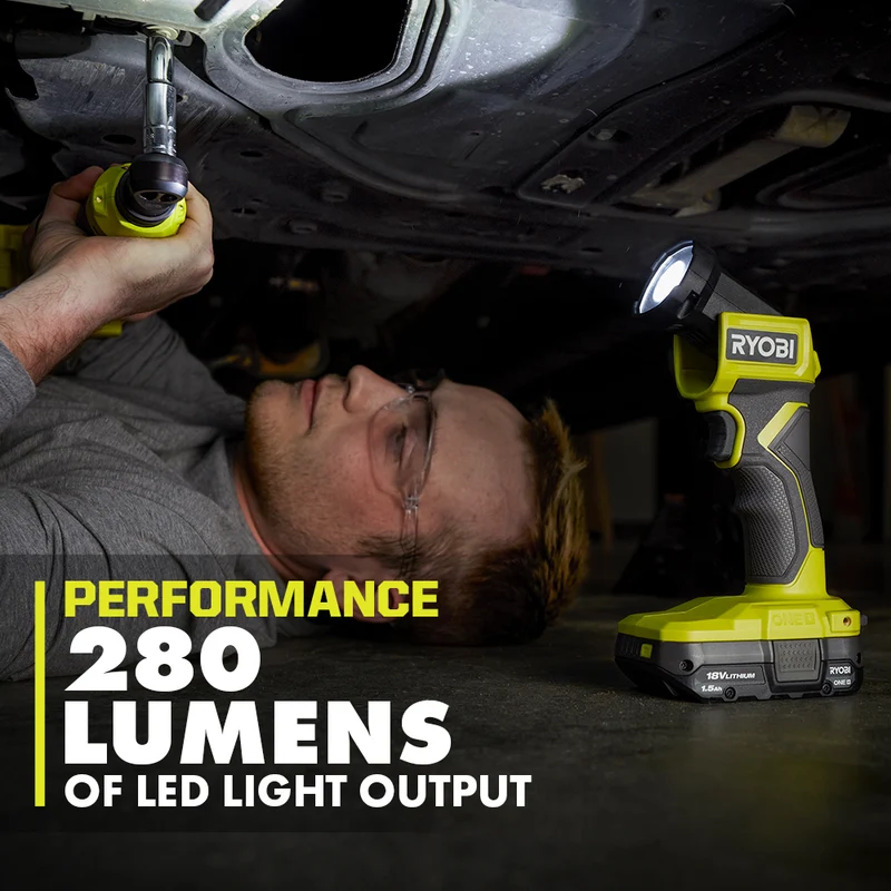 ONE+ 18V Cordless 3-Tool Lighting Kit with Work Light, Compact Area Light, and LED Light