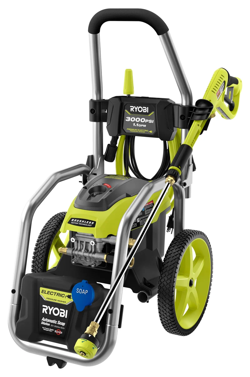 3000 PSI 1.1 GPM Brushless Electric Pressure Washer
