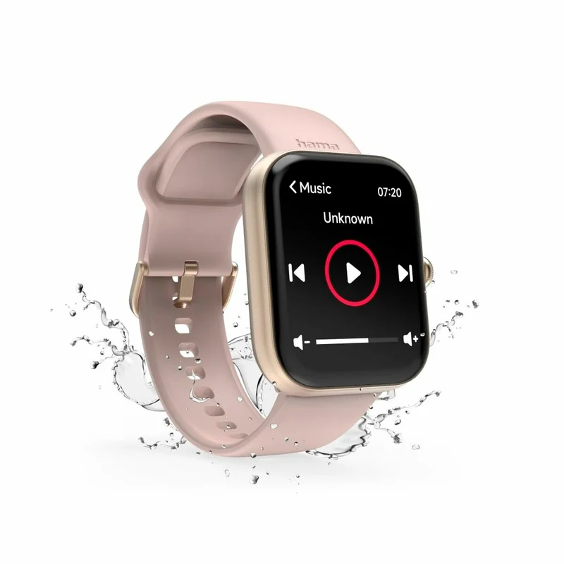 Smartwatch Hama 00178615 FIT WATCH 5000 Rosa Rosa Dorado 1,65"