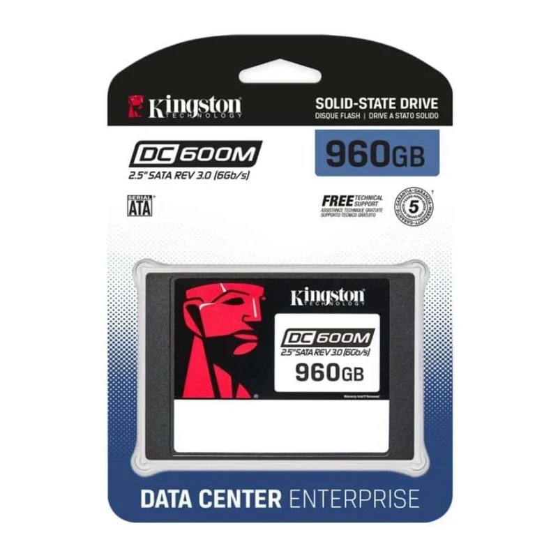 Kingston Unidad de Estado Sólido Interno 2.5" 960GB DC600M, SEDC600M/960G
