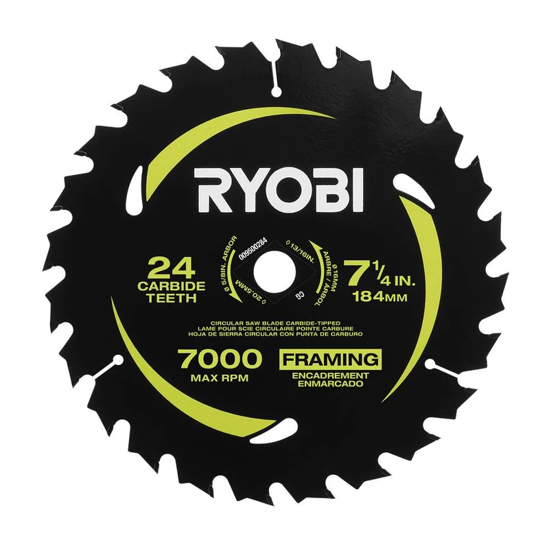 4 PC. 7-1/4" x 24T CARBIDE TEETH THIN KERF CIRCULAR SAW BLADE SET