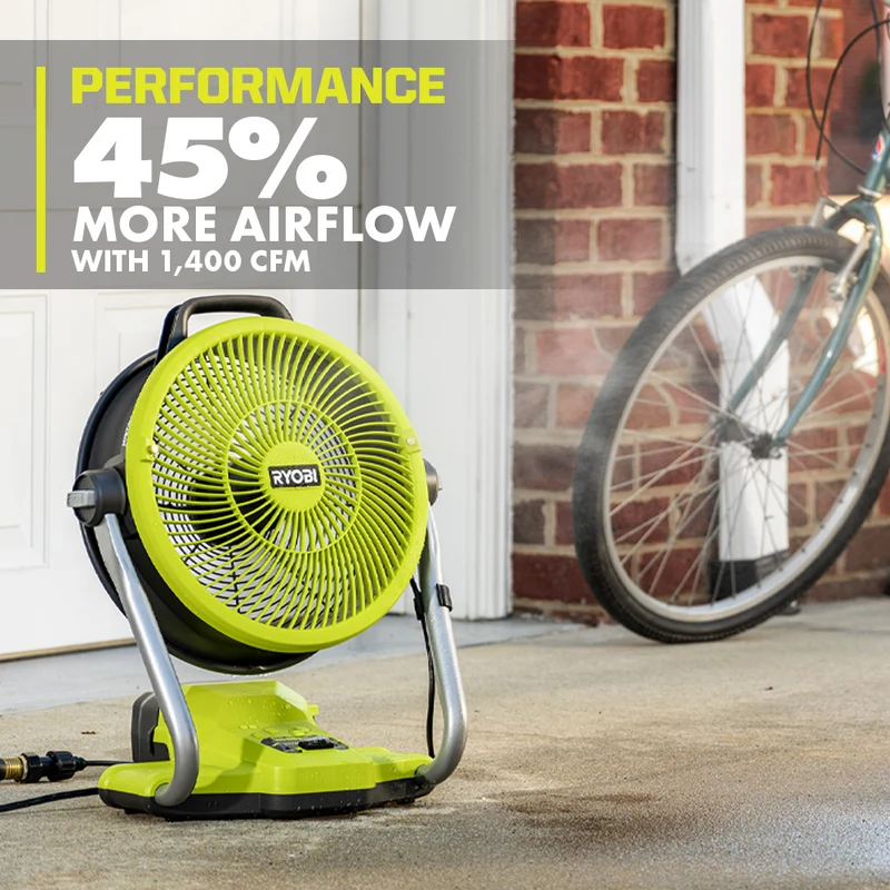 18V ONE+ 12" Hybrid Misting Air Cannon Fan